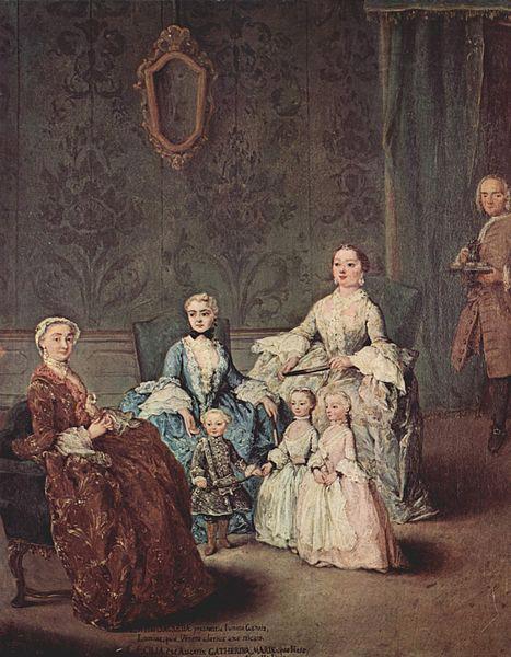 Pietro Longhi Portrait of the family Sagredo